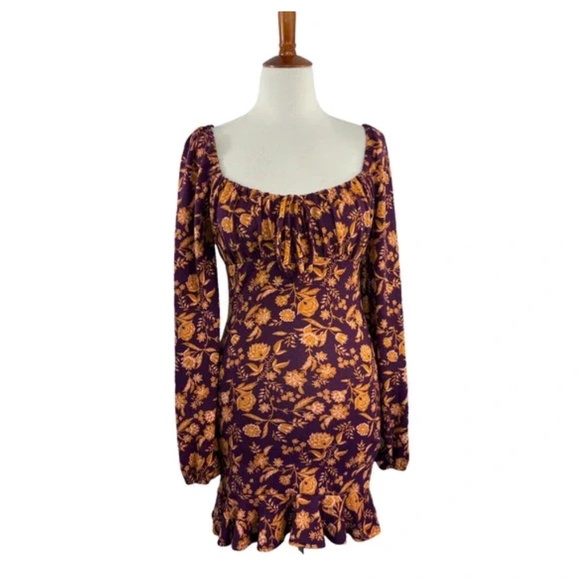 NWOT Floral flounce dress - Picture 2 of 14